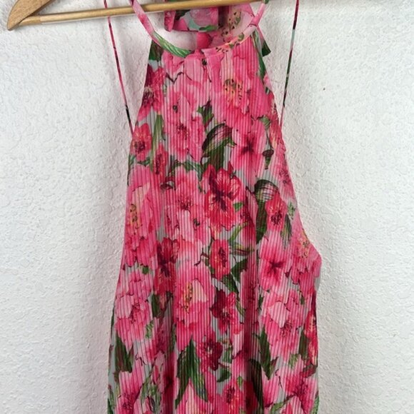 Perfect ZARA Pleated Floral Print Dress XS - Picture 8 of 12